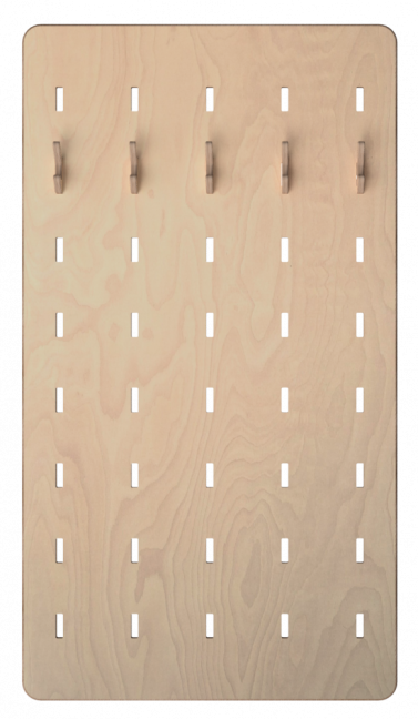 Předsíňová stěna multifunkční - Hall 180 cm x 100 cm SET - Povrchová úprava: Bez povrchové úpravy