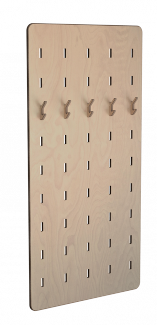 Předsíňová stěna multifunkční - Hall 200cm x 100cm SET - Povrchová úprava: Ošetření antibakteriálním olejem s tvrdým voskem