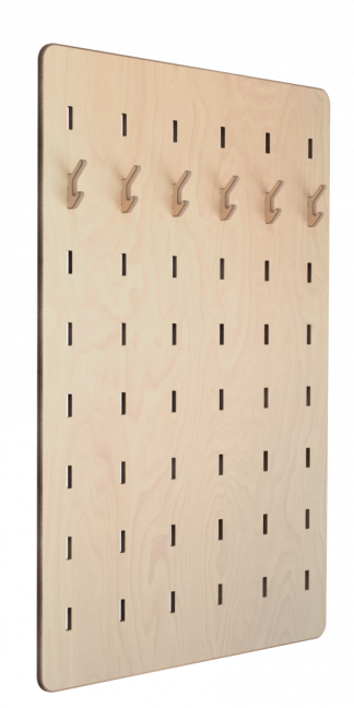 Předsíňová stěna multifunkční - Hall 180 cm x 120 cm SET - Povrchová úprava: Ošetření antibakteriálním olejem s tvrdým voskem