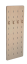 Předsíňová stěna multifunkční - Hall 200cm x 80cm SET - Povrchová úprava: Bez povrchové úpravy