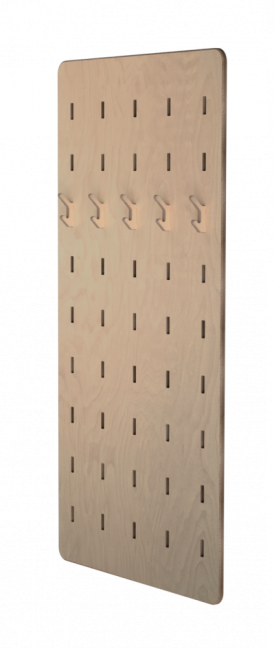 Předsíňová stěna multifunkční - Hall 200cm x 100cm SET - Povrchová úprava: Ošetření antibakteriálním olejem s tvrdým voskem