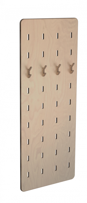 Předsíňová stěna multifunkční - Hall 200cm x 80cm SET - Povrchová úprava: Bez povrchové úpravy